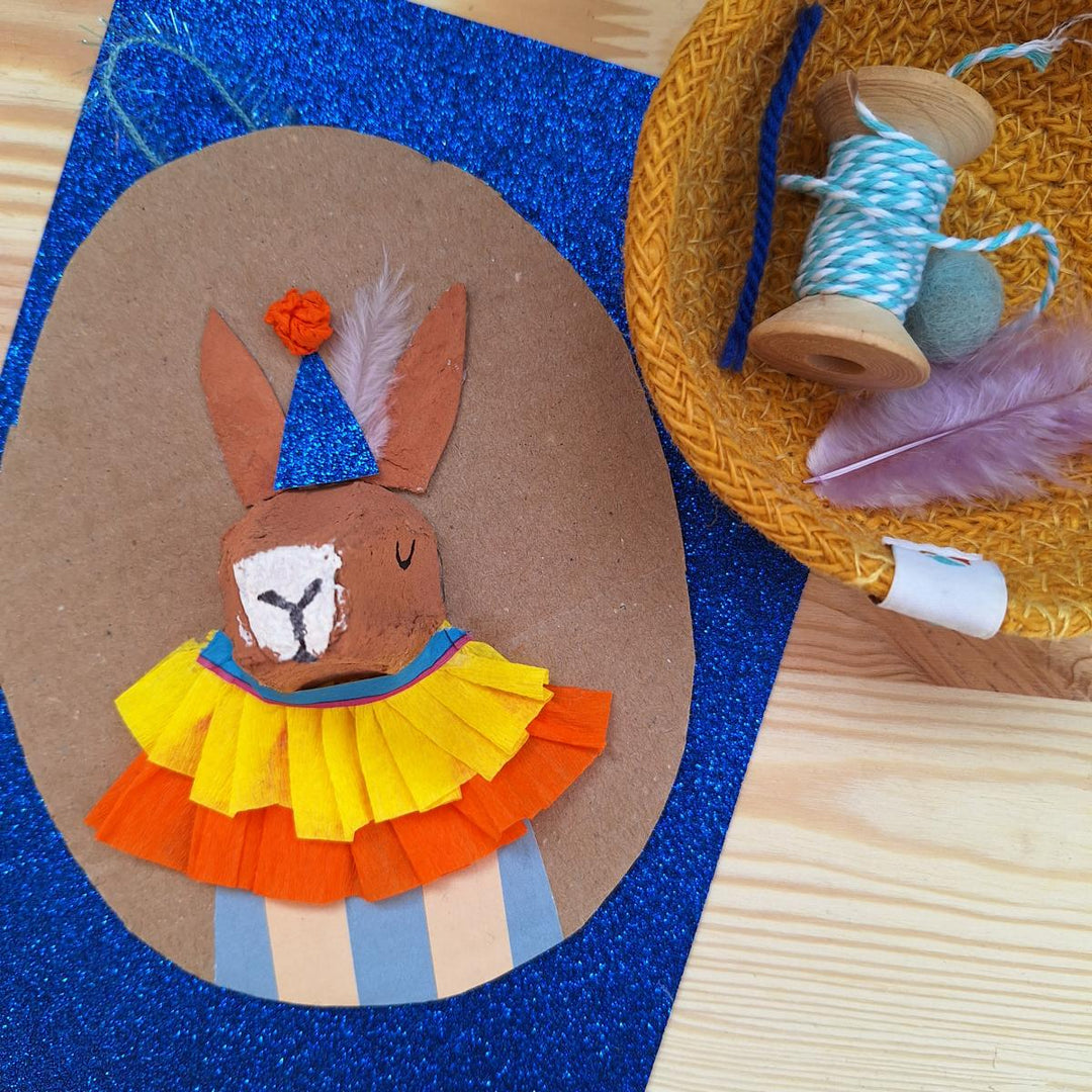 Osterhase, Zirkushase, süßer Hase - eine Bastelanleitung
