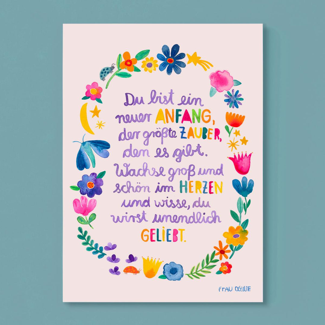 Print A4 *Baby* (Blumen)