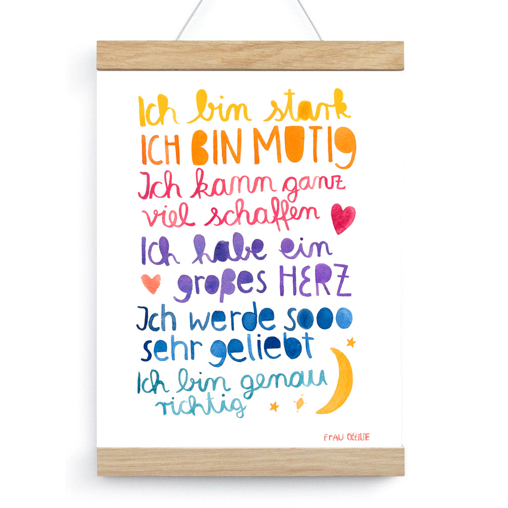 Posterleiste 21cm (für DIN A4 Hochformat)