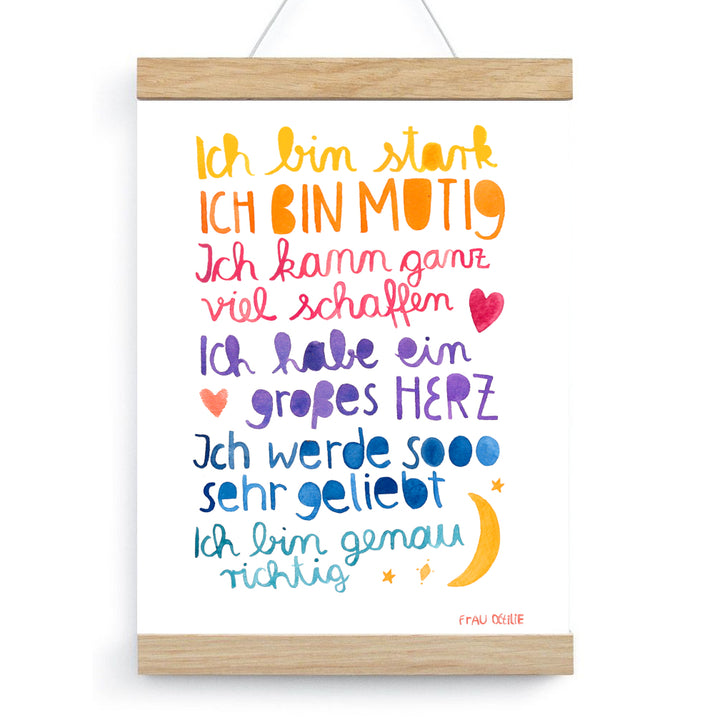 Posterleiste 21cm (für DIN A4 Hochformat)