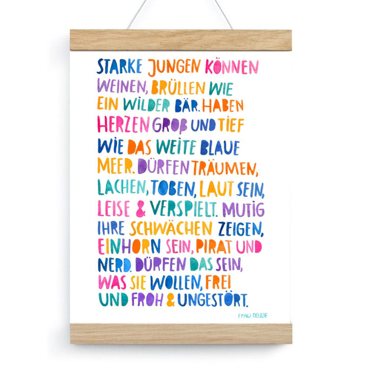 Posterleiste 21cm (für DIN A4 Hochformat)