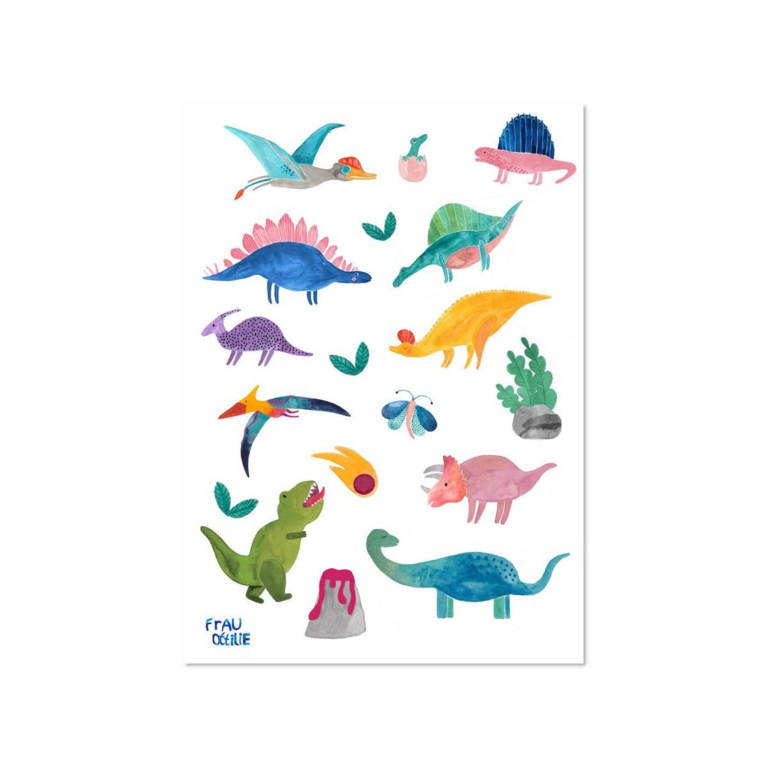 Spülmaschinenfeste Sticker *Dinos*