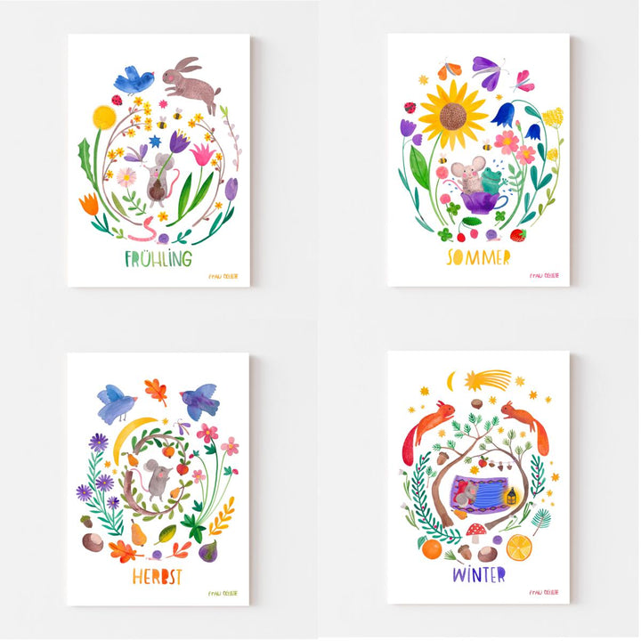 Print-Set *Jahreszeiten*