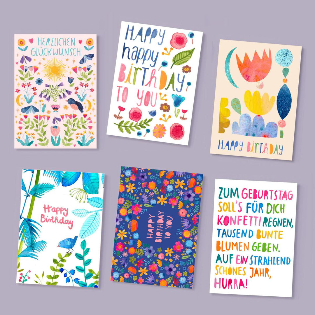 Postkartenset (20 Karten) *Geburtstag, Feste & Anlässe*