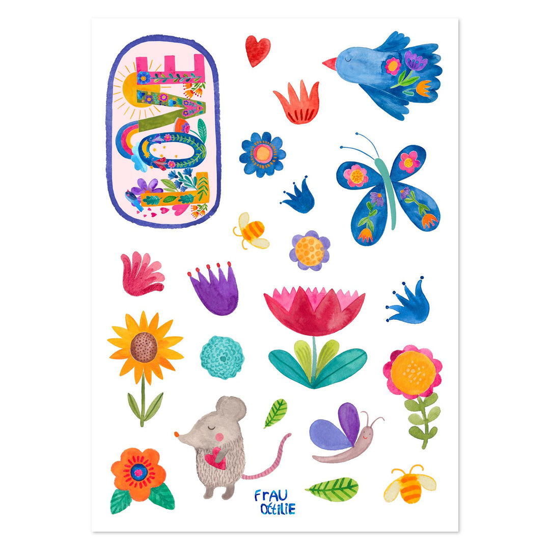 Kindertattoos *Blumen & Liebe*