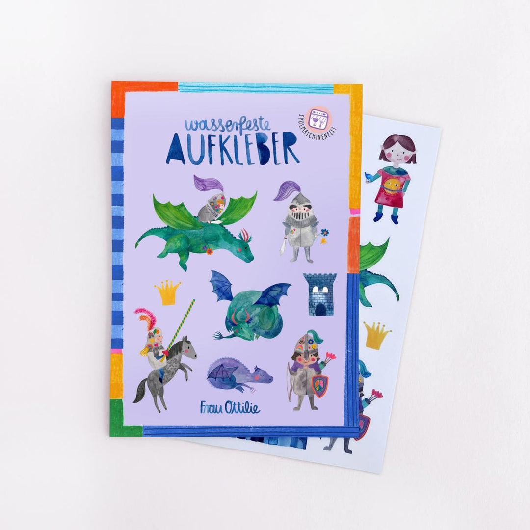 Spülmaschinenenfeste Sticker *Ritter*