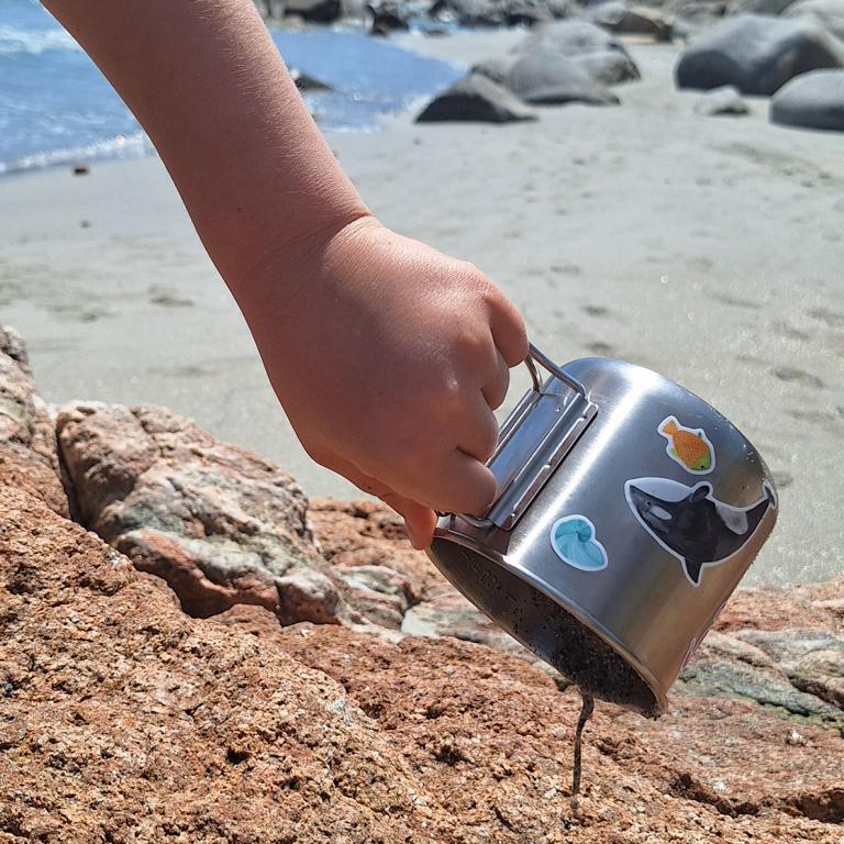 Spülmaschinenfeste Sticker *Wildes Meer*