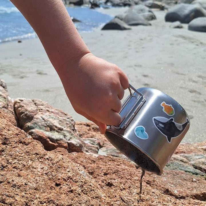 Spülmaschinenfeste Sticker *Wildes Meer*